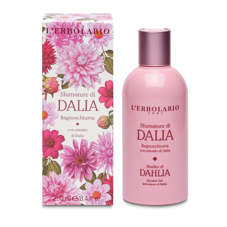 bagnoschiuma Sfumature di Dalia flacone 250 ml profumo avvolgente