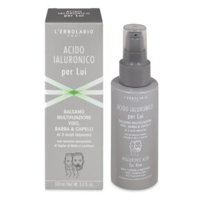 Balsamo viso barba capelli acido ialuronico uomo 100 ml