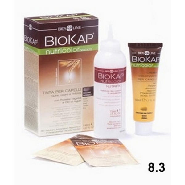 Biokap Nutricolor 8.03 tinta capelli delicata copertura bianco