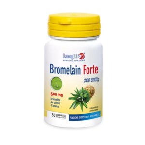 Bromelain 500mg Long Life Phoenix bottiglia enzima digestivo naturale