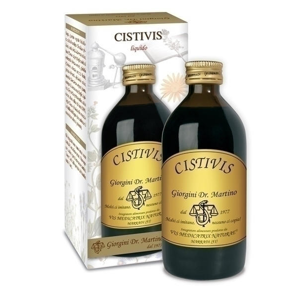 Bottiglia di CISTIVIS liquido Dr. Giorgini per vie urinarie