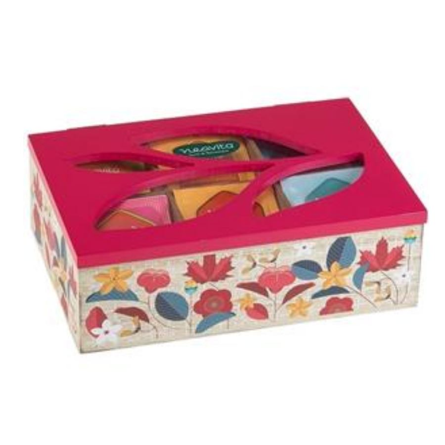 Confezione di tisane biologiche assortite ROSA con infusi di frutta e zenzero