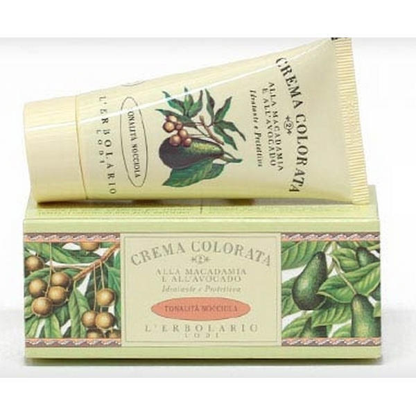 Crema colorata nocciola con oli di macadamia e avocado