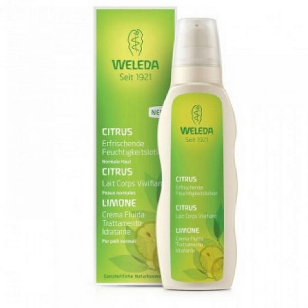 Crema fluida al limone per idratazione corpo, flacone da 200 ml