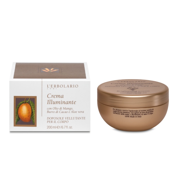 Crema illuminante doposole con particelle di Mica, 200 ml