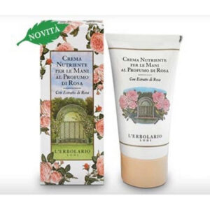 Crema nutriente mani al profumo di rosa in tubetto da 75 ml