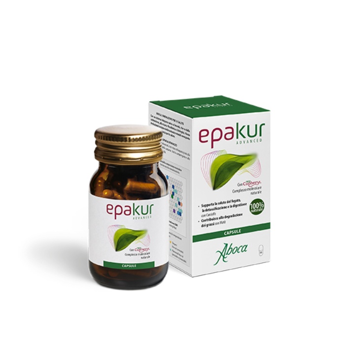 Confezione Epakur Advanced capsule per fegato sano e depurato