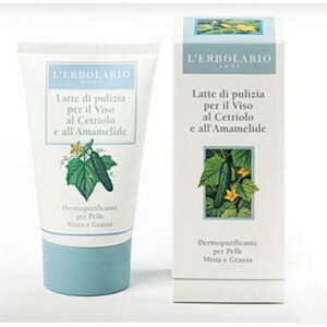 Latte di pulizia viso al cetriolo e amamelide