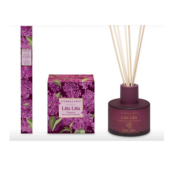Diffusore a bastoncini con fragranza Lillà Lillà 200 ml