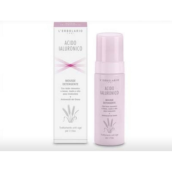 Mousse detergente viso con acido ialuronico e aminoacidi