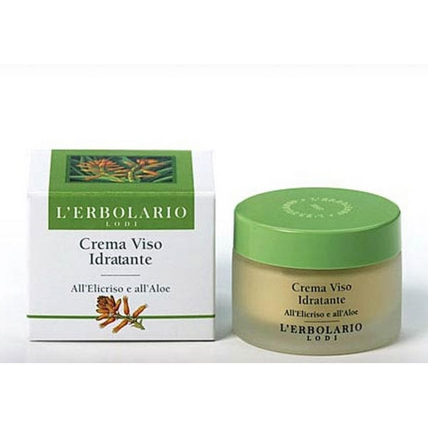 Crema viso idratante L'Erbolario con Elicriso e Aloe
