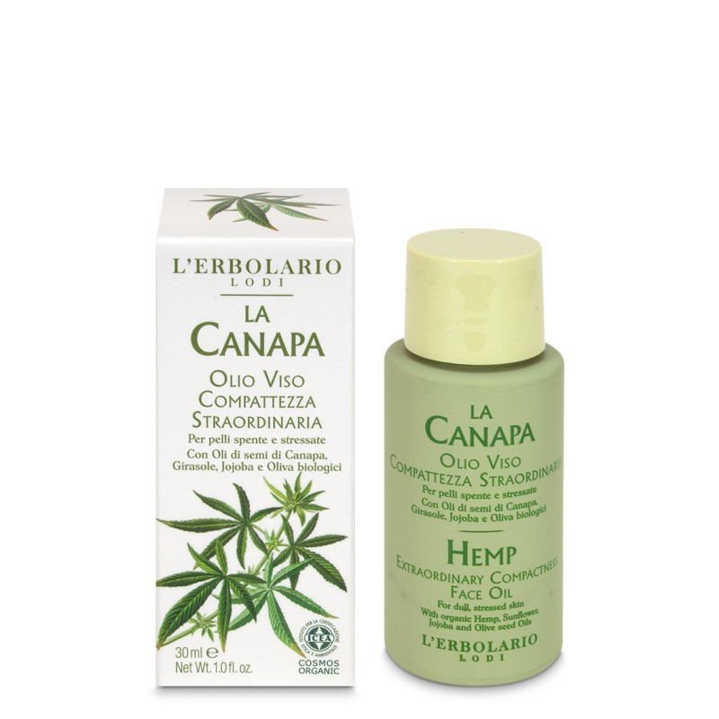 Bottiglia Olio Viso Compattezza Canapa 30 ml