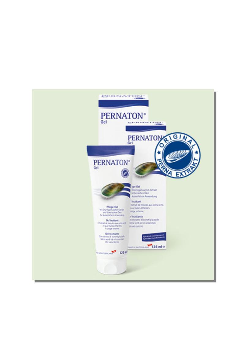 Pernaton Gel Classic per articolazioni, tubo su sfondo bianco