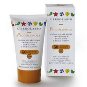 Piccolosole Crema solare Bimbi SPF 50+ con calendula e olio di nocciolo di pesca