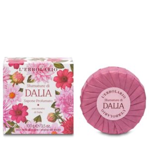 Sapone profumato Sfumature di Dalia su sfondo naturale