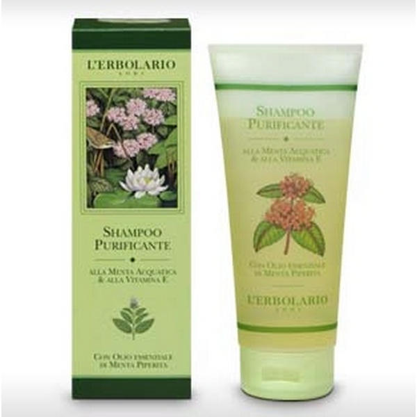 Shampoo Purificante alla Menta Acquatica e Vitamina E di L'Erbolario