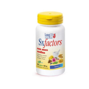 Confezione SxFactors integratore con ginseng, maca e ginkgo