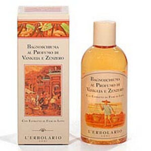 Bottiglia di bagnoschiuma alla vaniglia e zenzero 250 ml